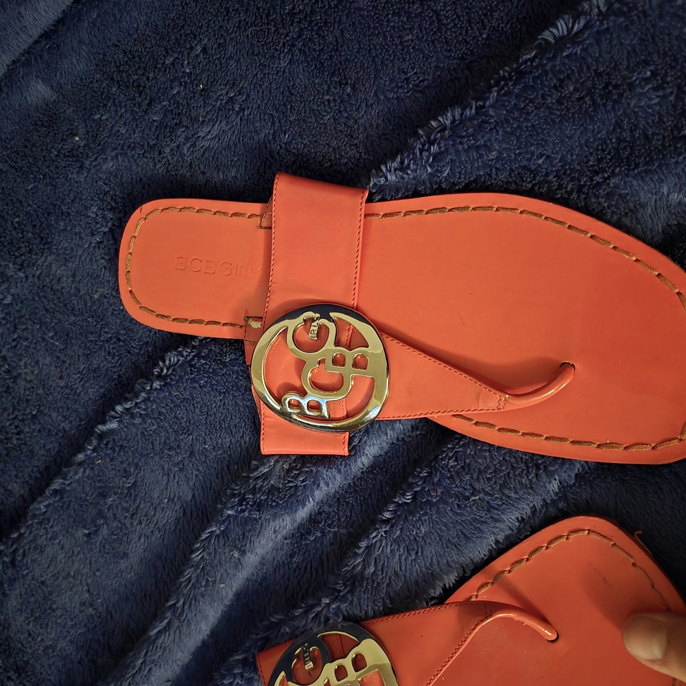 Orange Designer Men's Sandals - Picture 3 of 3